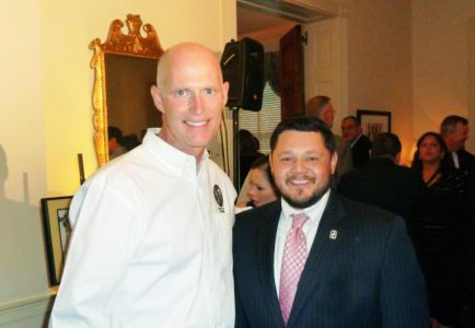 Jon Arguello with G0v. Rick Scott